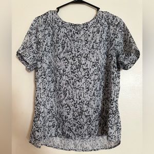 H&M Marble Shirt with gold zipper on the back size 14